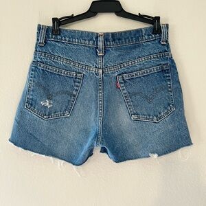 Levi's Women's Blue Denim Shorts